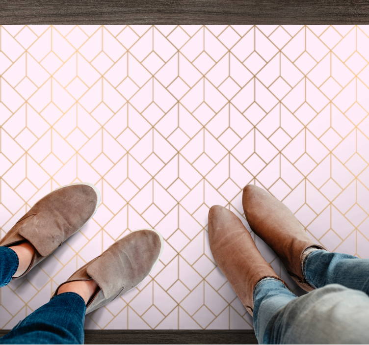 Geometric Cube Pattern geometric rugs - TenStickers