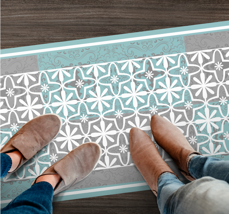Geometric Elegance geometric rugs - TenStickers