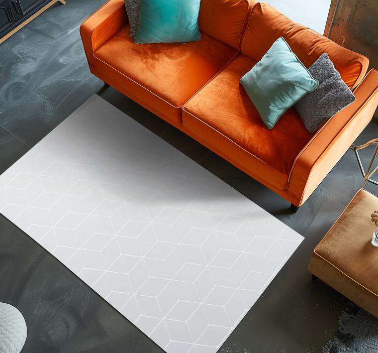 Geometric Pattern Surface tile vinyl rug - TenStickers