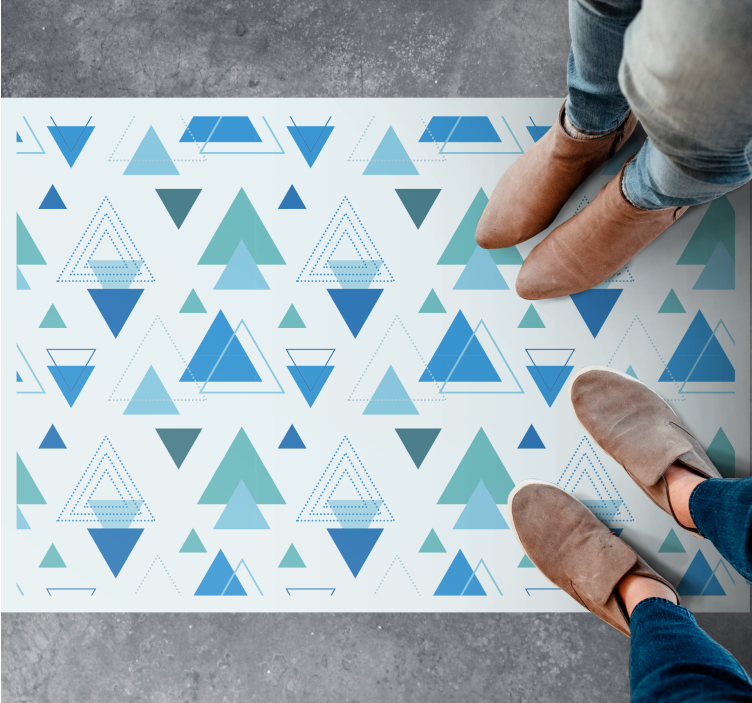 Geometric Triangles geometric rugs - TenStickers