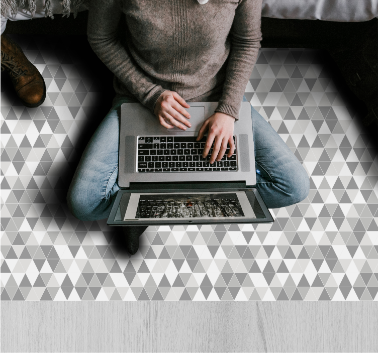 Geometric Triangular Pattern geometric rugs - TenStickers