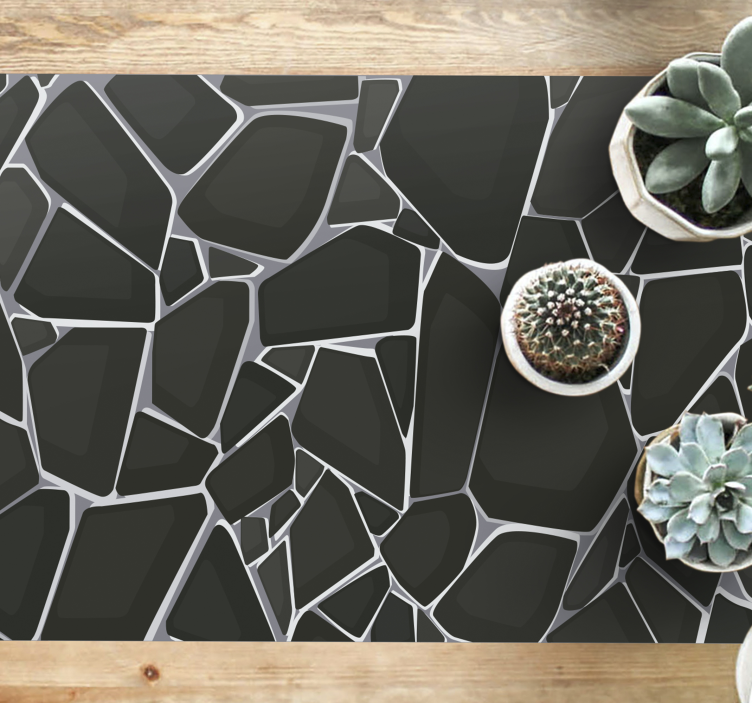 Gray concrete texture geometric rugs - TenStickers