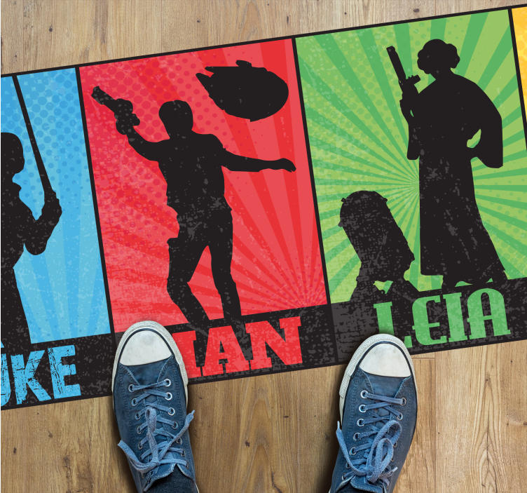 Heroes Journey gaming vinyl rug - TenStickers
