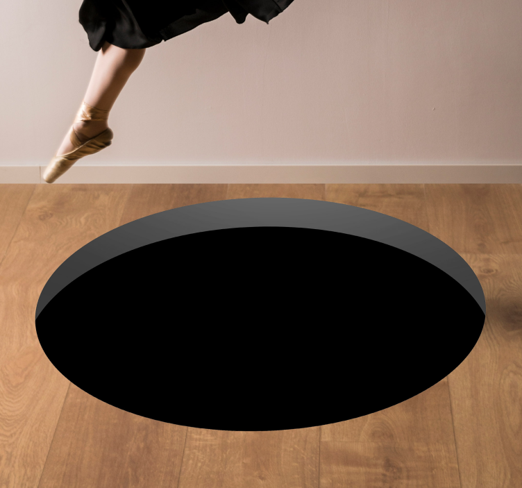 hole in the floor circular rug - TenStickers