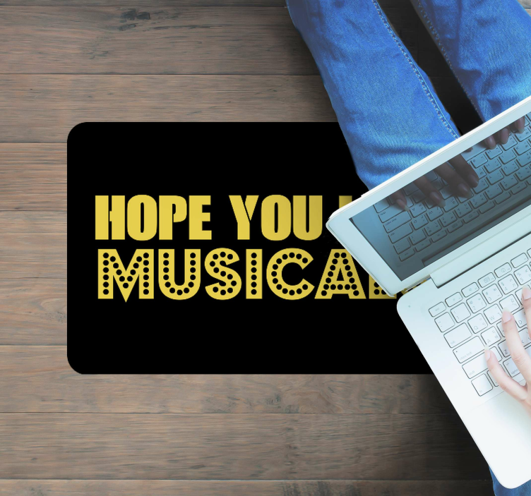 Hope Like Musicals custom vinyl rug - TenStickers