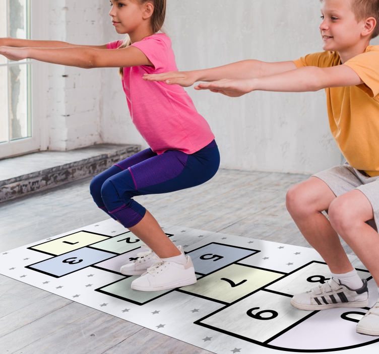 Hopscotch Play gaming vinyl rug - TenStickers