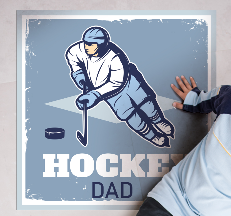 Ice Hockey Dad custom rug - TenStickers