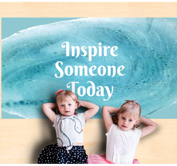Inspire Someone Today custom vinyl rug - TenStickers