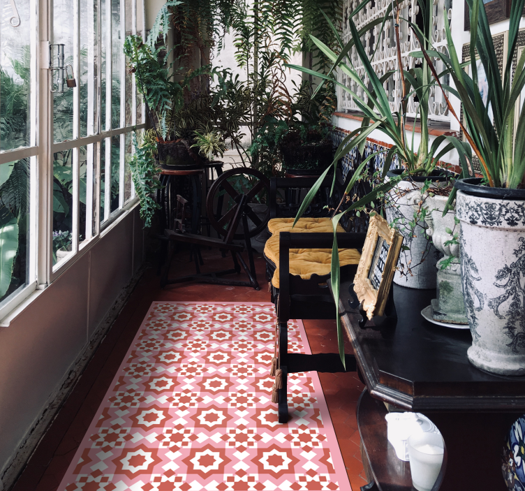 Mosaic Tile Design tile vinyl rug - TenStickers