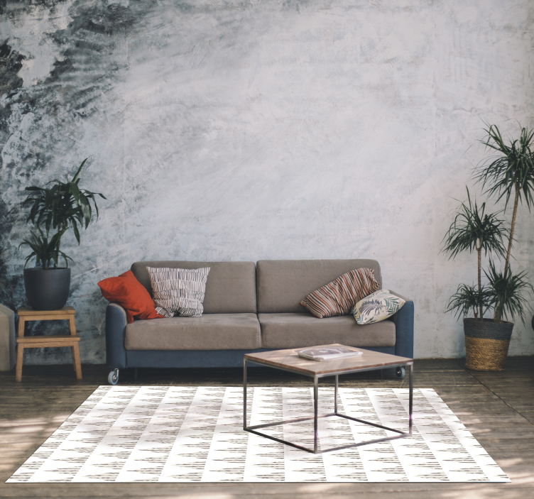Nordic shapes  nordic vinyl rug - TenStickers