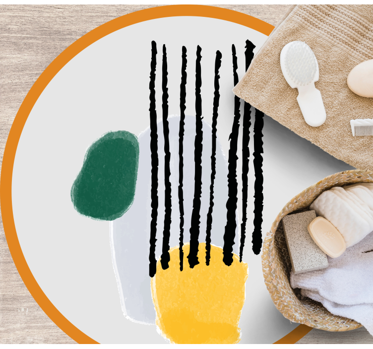 Painting abstract art geometric rugs - TenStickers