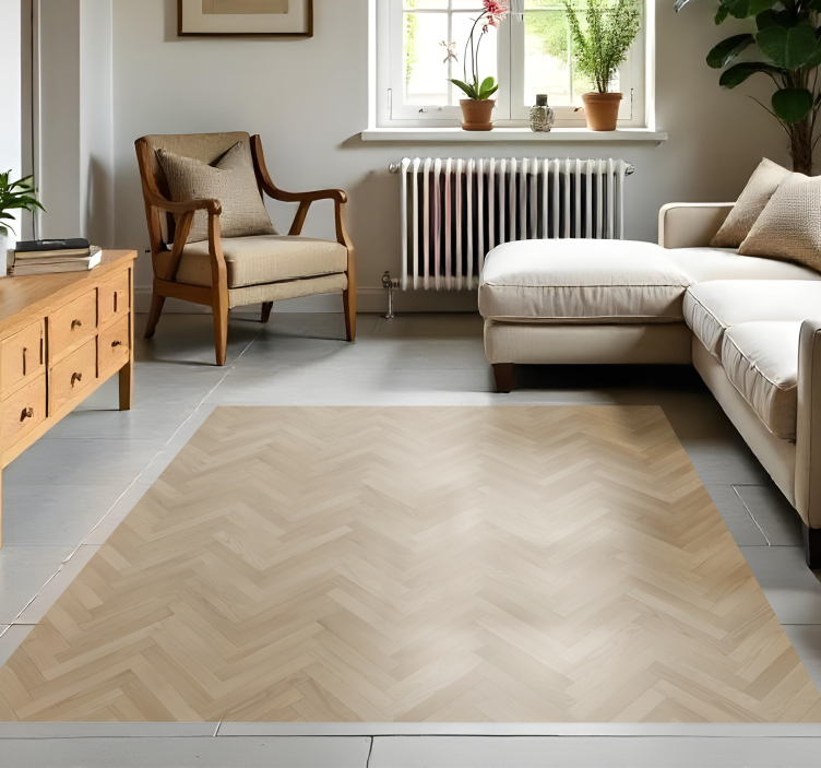 Parquet flooring wood vinyl rug - TenStickers