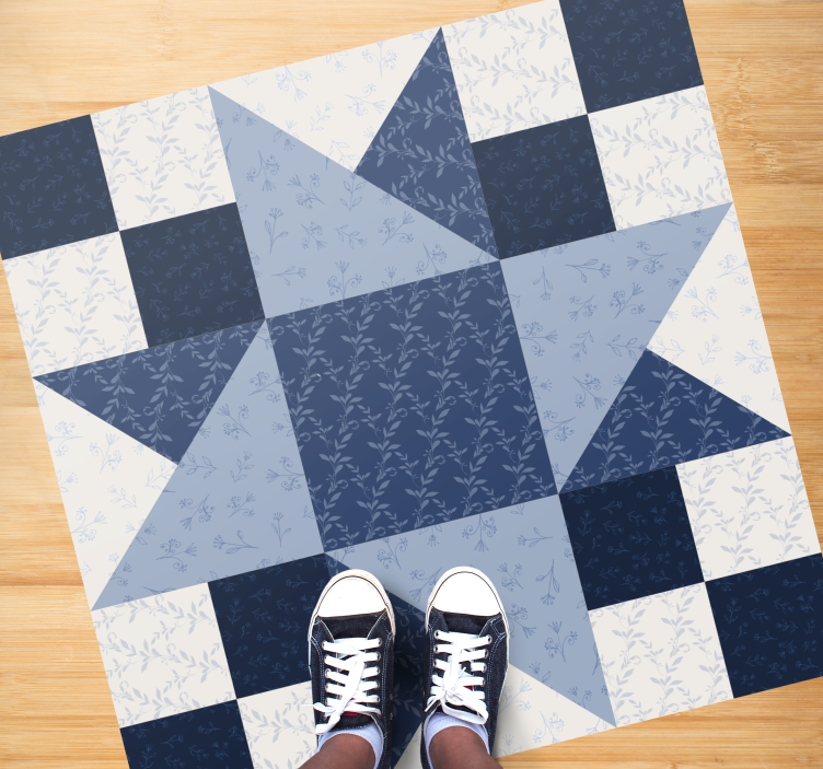 Patchwork Star Pattern geometric rugs - TenStickers