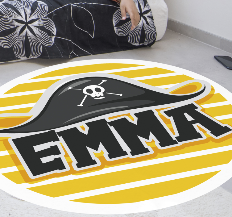 Pirate Themed custom vinyl rug - TenStickers