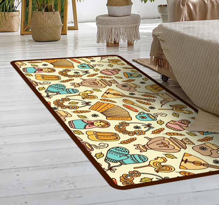 Playful Nursery Theme vinyl rug - TenStickers
