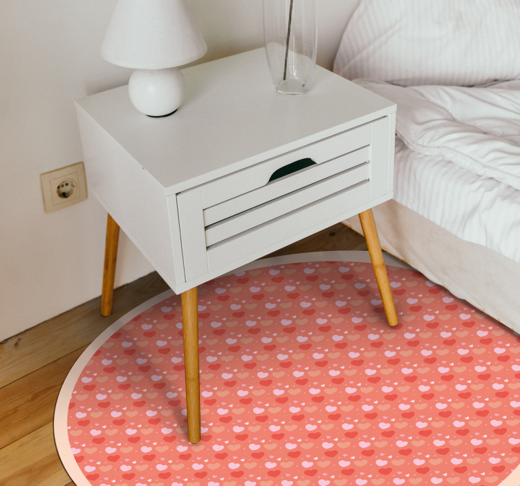 Polka Dot Circle nursery vinyl rug - TenStickers