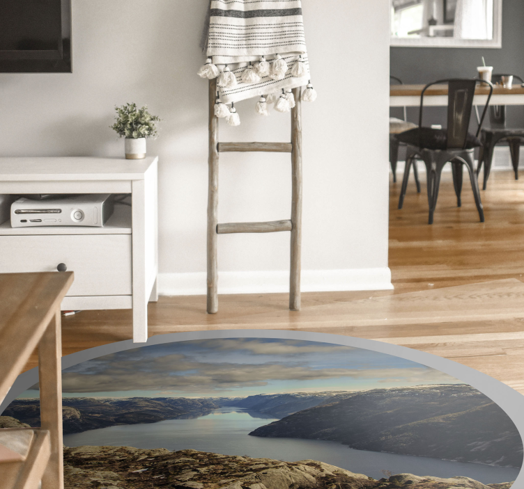 Preikestolen Norway nature vinyl rug - TenStickers
