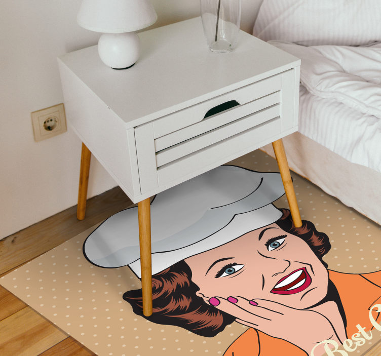 Retro Kitchen Mat custom vinyl rug - TenStickers