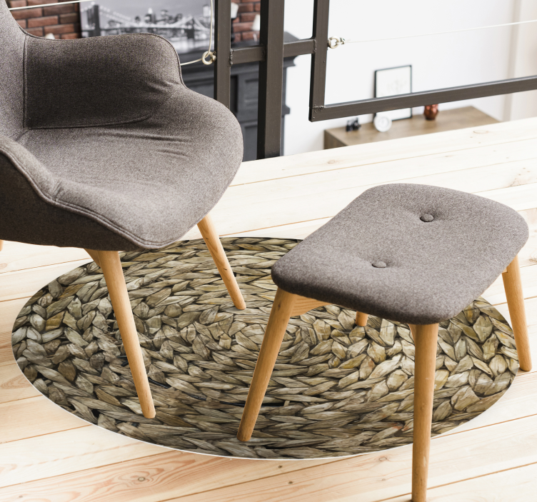 Rope imitation vintage vinyl rugs - TenStickers