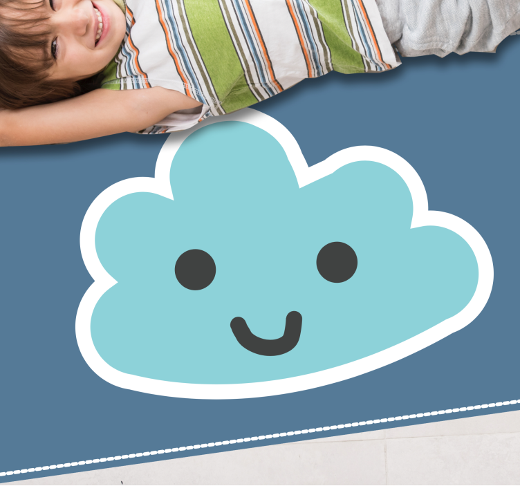 Smiling Cloud Design playroom rug - TenStickers