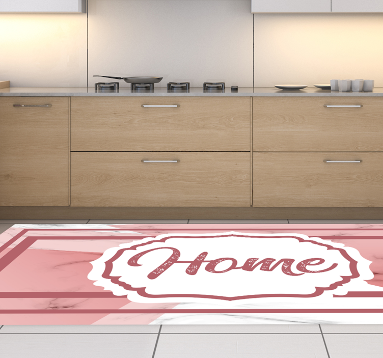 Smoky pink tiles Home kitchen floor tiles - TenStickers