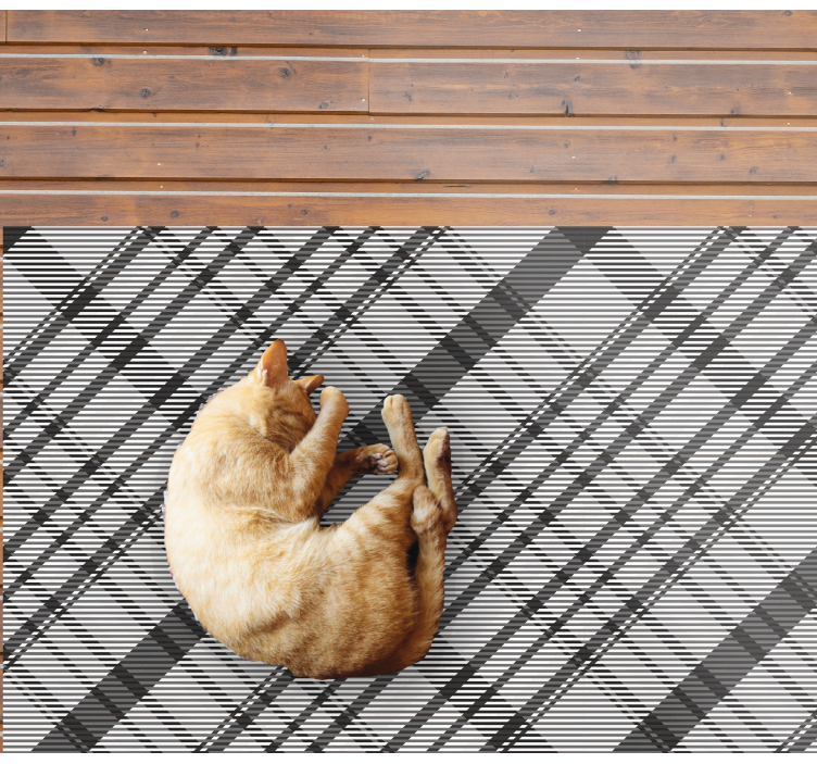 Solid color stripes stripes vinyl rug - TenStickers