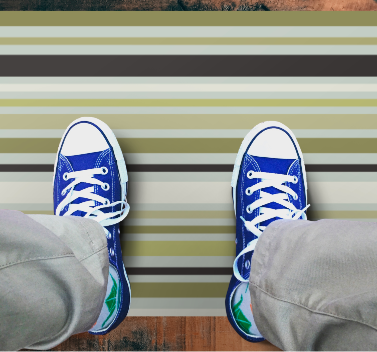 Striped Pattern Overlay stripes vinyl rug - TenStickers