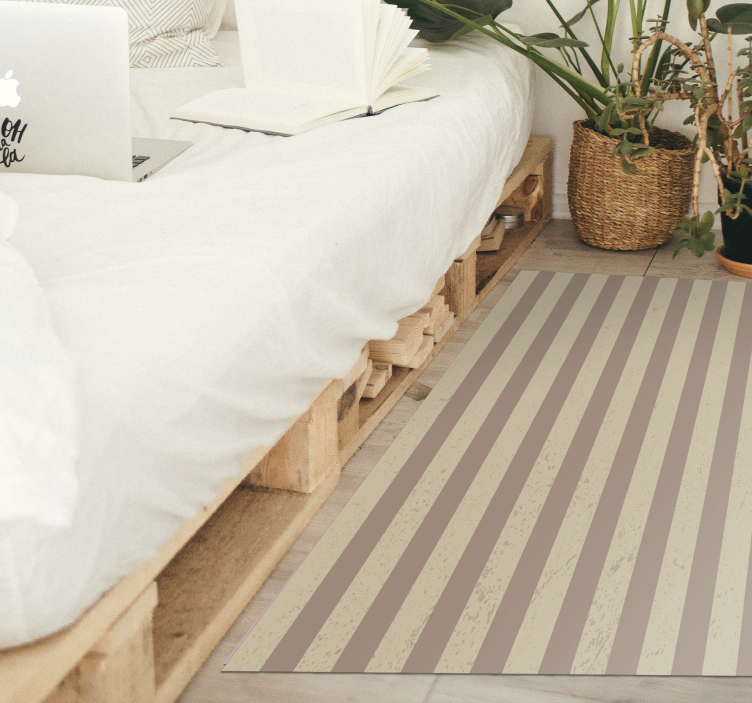 Striped Surface stripes vinyl rug - TenStickers
