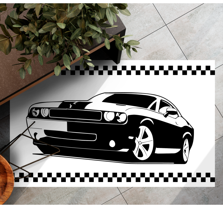 Stylish sports cars teenager vinyl rug - TenStickers