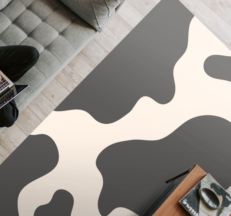 Sylvester cow animal print vinyl rug - TenStickers