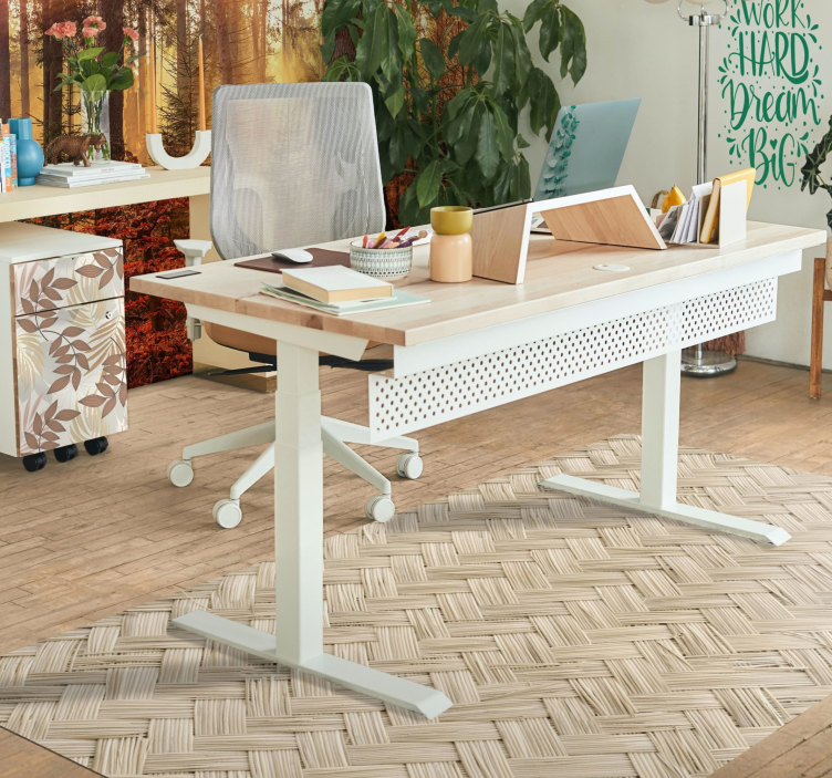 THATCH AREA RUG vintage rug - TenStickers