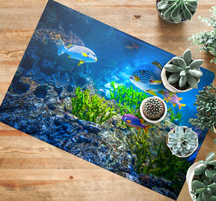 Undersea fishes animal vinyl rug - TenStickers