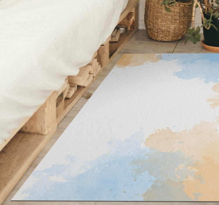 Watercolour sky modern rug - TenStickers
