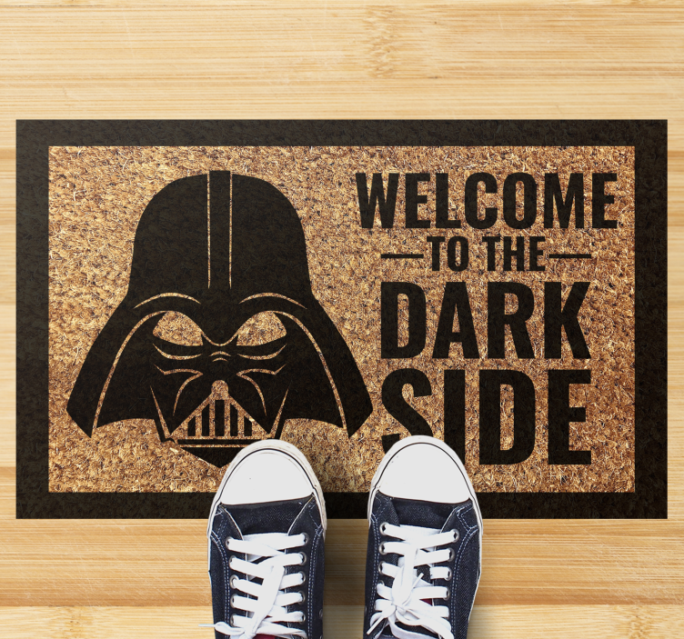 Welcome Dark Side custom vinyl rug - TenStickers