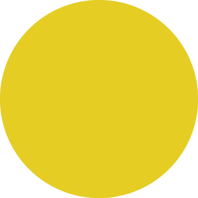 Round design yellow vinyl rug - TenStickers