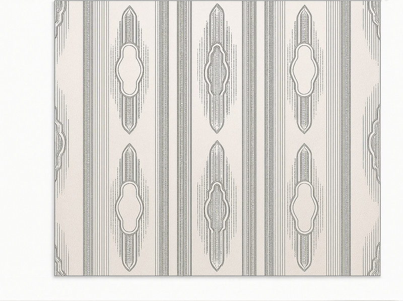 Intricate Ethnic Geometry dining room vinyl rug - TenStickers