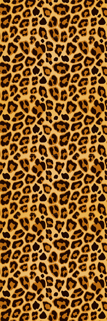 Leopard simple print animal vinyl rug - TenStickers