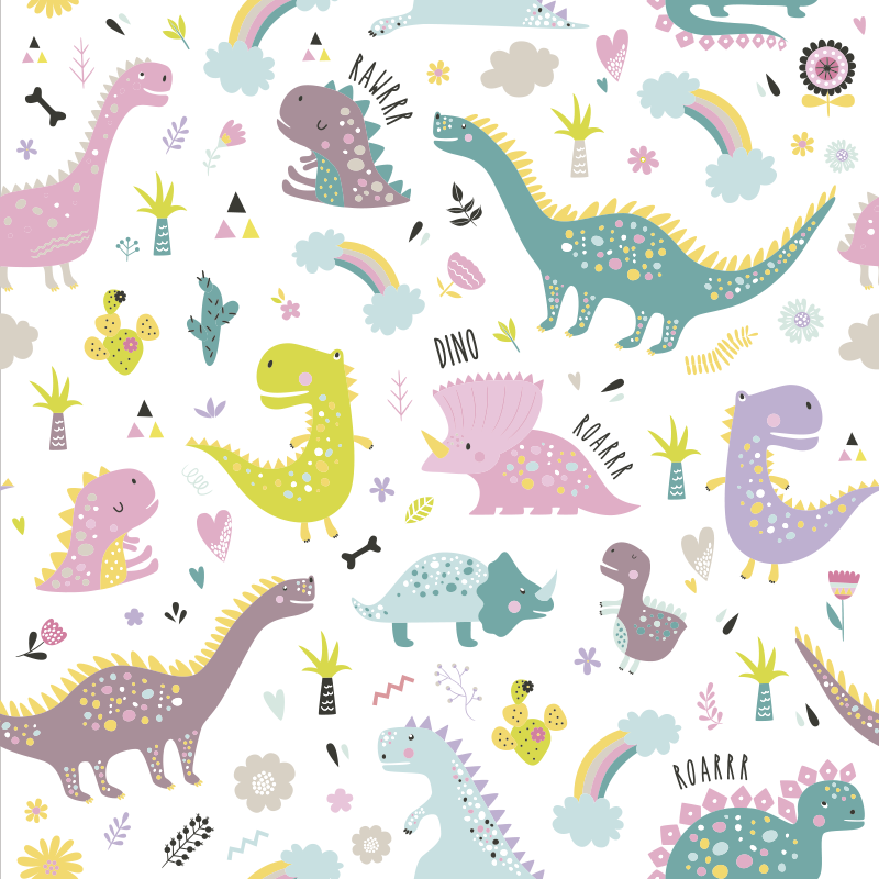 Dinosaur kallax animal vinyl rug - TenStickers
