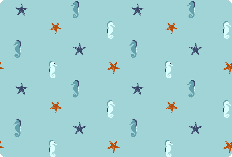 Marine style animal vinyl rug - TenStickers