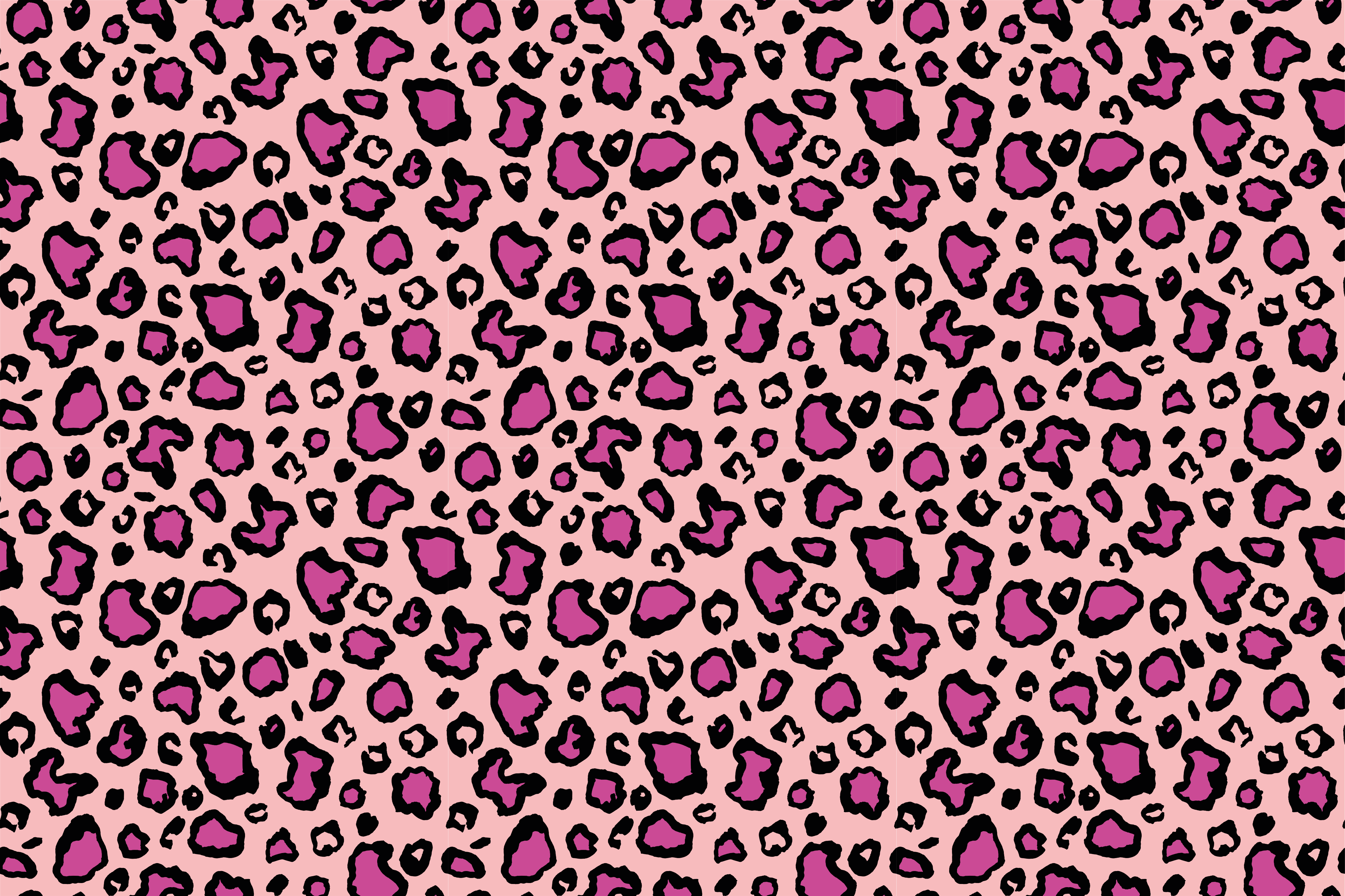 Pink and black classic leopard print animal vinyl rug - TenStickers