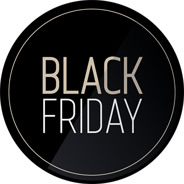 Black friday vinyl rug elegant promo sticker - TenStickers