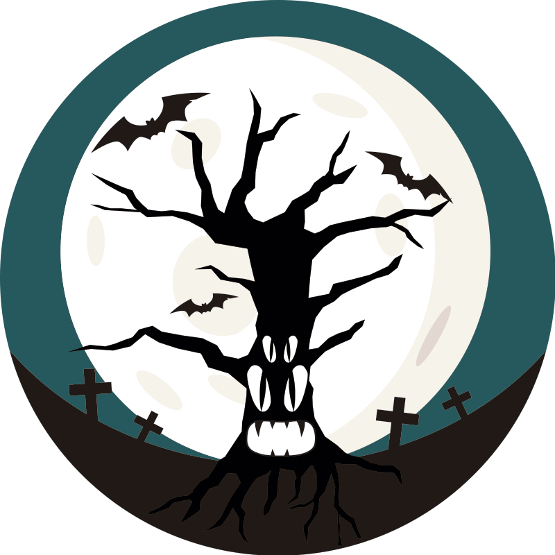 Spooky halloween vinyl rug - TenStickers