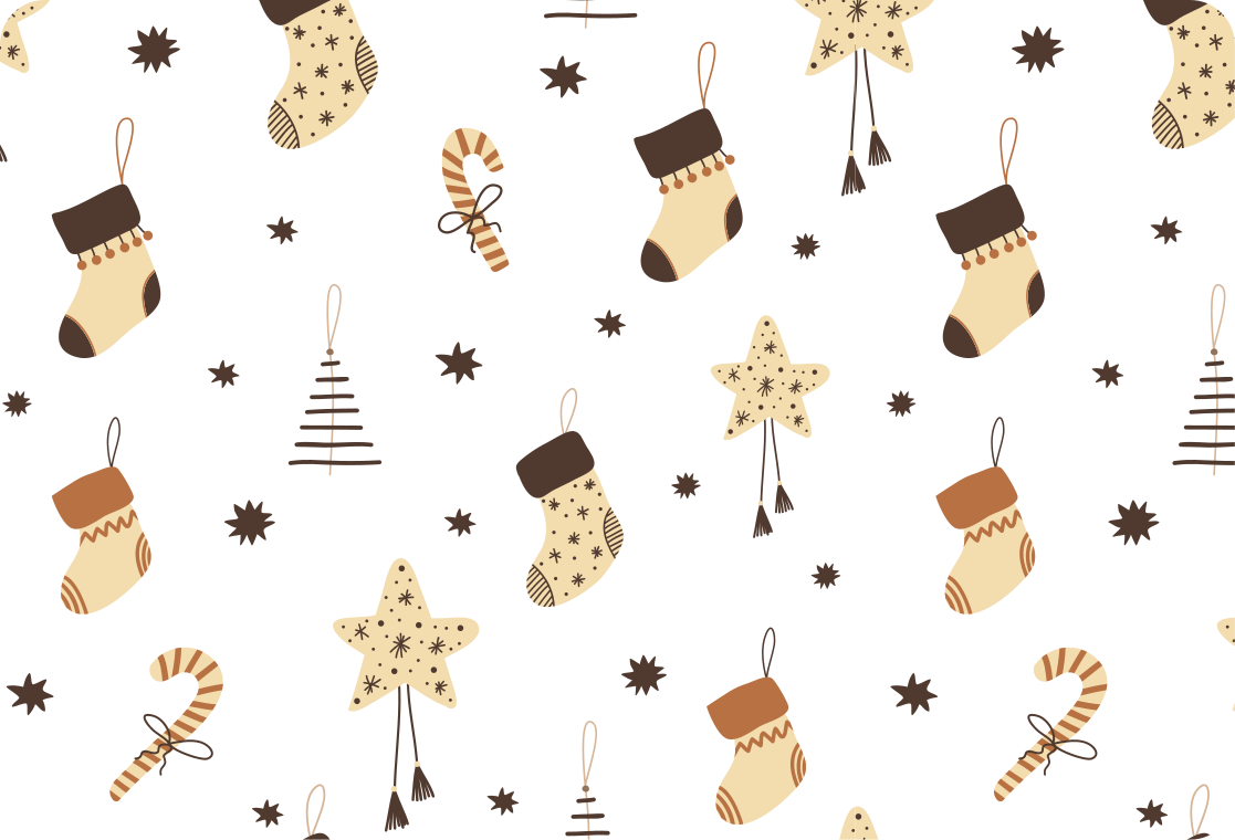 Christmas vinyl rug with glittered xmas gifts pattern - TenStickers