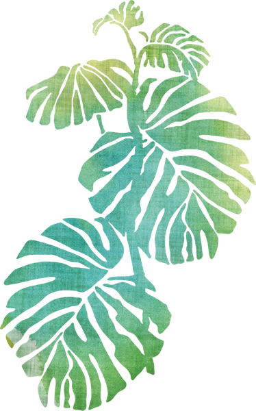 Flower vinyl rug aquarella adam's rib - TenStickers