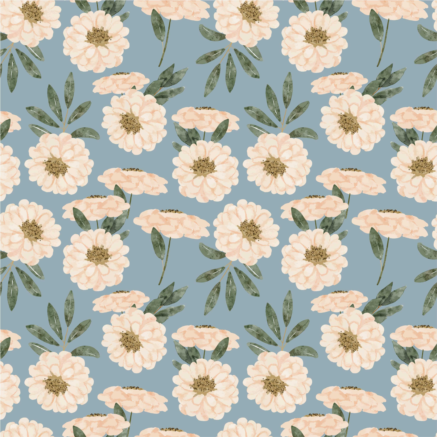 Exotic paint flower vinyl rug - TenStickers