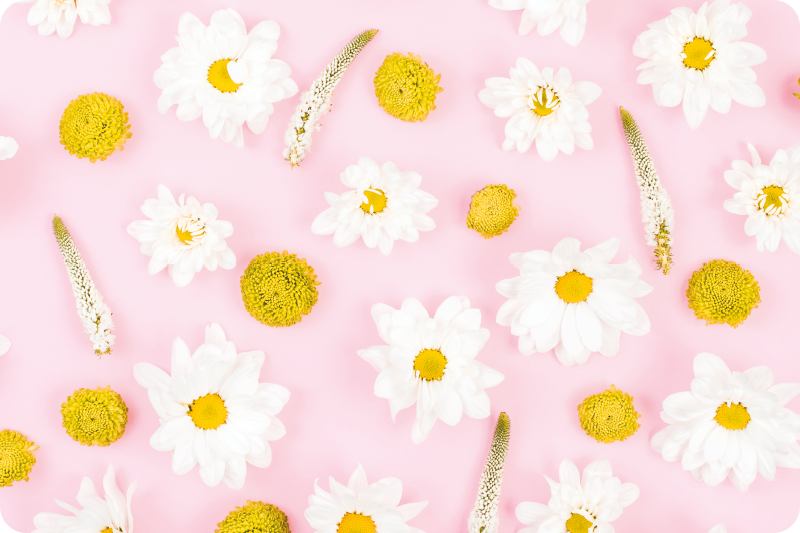 Flower vinyl rug with colorful flowers - TenStickers