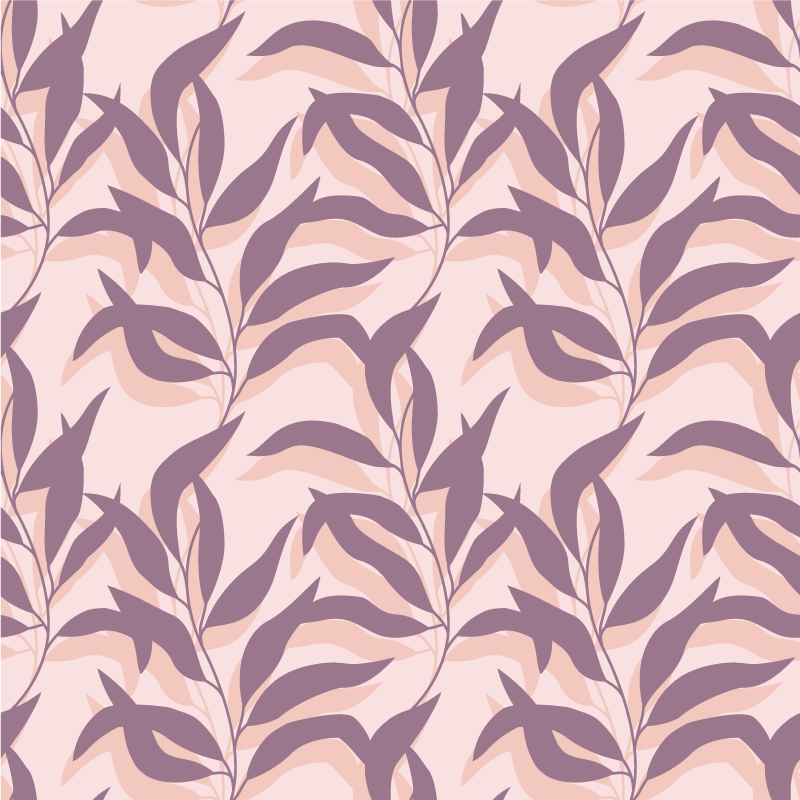Flower vinyl rug palma tropical blush design - TenStickers