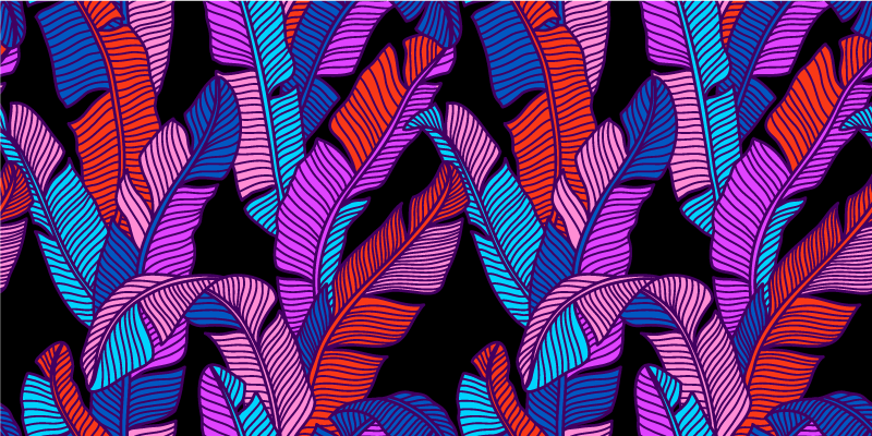 Flower vinyl rug with vibrant floral design - TenStickers