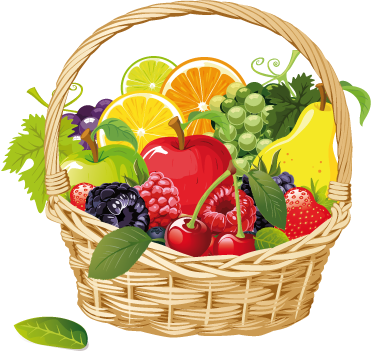 Kitchen vinyl rug fruit basket design - TenStickers