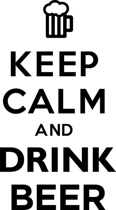 Kitchen vinyl rug for a calm beer moment - TenStickers